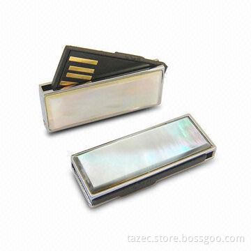 Mini USB Flash Drives with Foldaway Design, Compatible with Microsoft's Windows, Vista